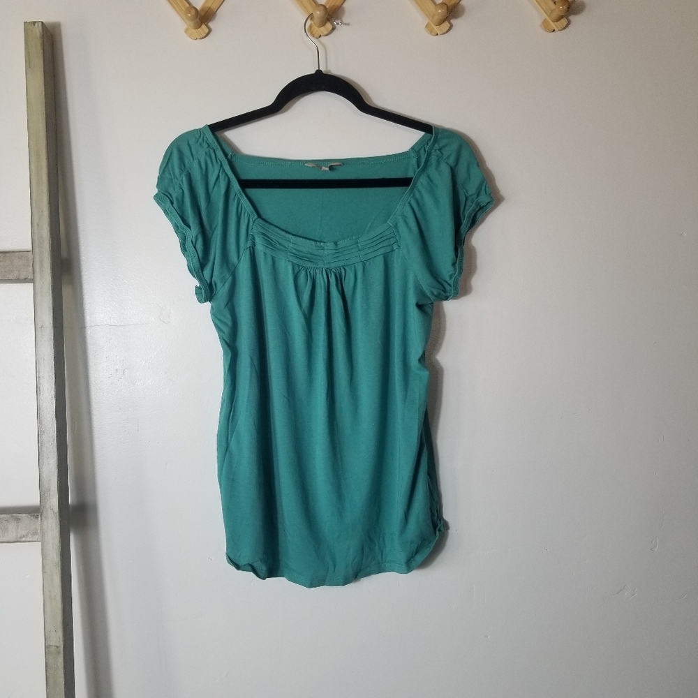 RW & CO WOMEN'S TEAL BLOUSES SIZE LARGE